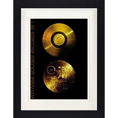 1art1 Schallplatten Poster Klänge Der Erde, Voyager Golden Records Gerahmtes Bild Mit Edlem Passepartout Wand-Bilder Im Bilderrahmen 40x30 cm 1art1 Schallplatten Poster Klänge Der Erde, Voyager Golden Records Gerahmtes Bild Mit Edlem Passepartout Wand-Bilder Im Bilderrahmen 40x30 cm