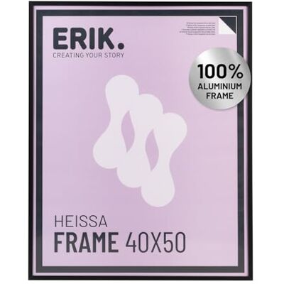 Grupo Erik Bilderrahmen 40X50 cm Heissa Aluminium Bilderrahmen Schwarz Rahmen aus Aluminium Bild Wanddeko Grupo Erik Bilderrahmen 40X50 cm Heissa Aluminium Bilderrahmen Schwarz Rahmen aus Aluminium Bild Wanddeko