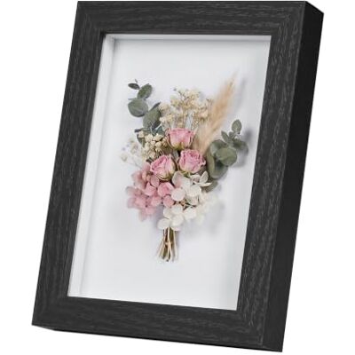 EUGAD 3D Bilderrahmen zum befüllen, 13x18 cm, Schwarz, 1.5cm Tiefer 3D Objektrahmen, Tiefer Rahmen für Wand- & Tischrahmen, Shadow Box für Fotos, Hochzeitsstrauß, DIY Kunstwerke EUGAD 3D Bilderrahmen zum befüllen, 13x18 cm, Schwarz, 1.5cm Tiefer 3D Objektrahmen, Tiefer Rahmen für Wand- & Tischrahmen, Shadow Box für Fotos, Hochzeitsstrauß, DIY Kunstwerke
