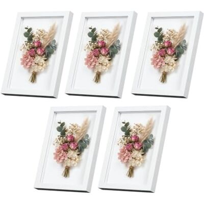 EUGAD 3D Bilderrahmen zum befüllen, A4 cm, Weiß, 1.5cm Tiefer 3D Objektrahmen, Tiefer Rahmen für Wand- & Tischrahmen, Shadow Box für Fotos, Hochzeitsstrauß, DIY Kunstwerke EUGAD 3D Bilderrahmen zum befüllen, A4 cm, Weiß, 1.5cm Tiefer 3D Objektrahmen, Tiefer Rahmen für Wand- & Tischrahmen, Shadow Box für Fotos, Hochzeitsstrauß, DIY Kunstwerke