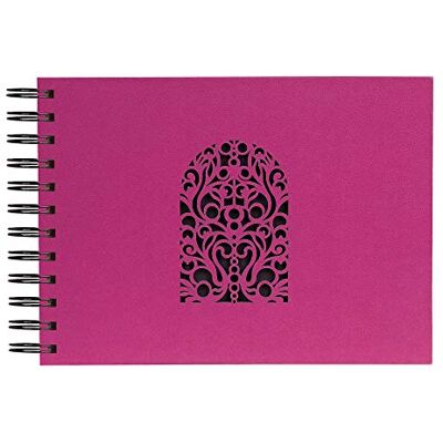 Exacompta 15476E Fotoalbum Colours 23 x 16 cm aus kaschiertem Papier mit Doppelspiralbindung fuchsia Exacompta 15476E Fotoalbum Colours 23 x 16 cm aus kaschiertem Papier mit Doppelspiralbindung fuchsia