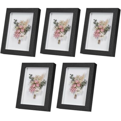 EUGAD 3D Bilderrahmen zum befüllen, 13x18 cm, Schwarz, 1.5cm Tiefer 3D Objektrahmen, Tiefer Rahmen für Wand- & Tischrahmen, Shadow Box für Fotos, Hochzeitsstrauß, DIY Kunstwerke EUGAD 3D Bilderrahmen zum befüllen, 13x18 cm, Schwarz, 1.5cm Tiefer 3D Objektrahmen, Tiefer Rahmen für Wand- & Tischrahmen, Shadow Box für Fotos, Hochzeitsstrauß, DIY Kunstwerke