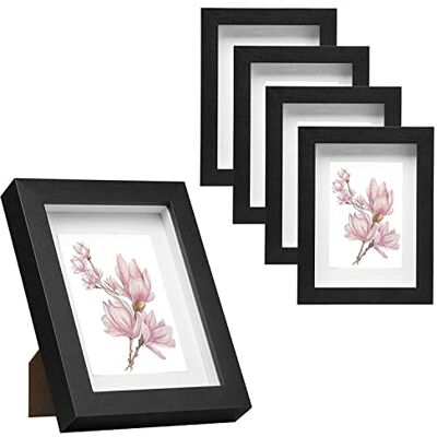 EUGAD 3D Bilderrahmen zum befüllen, A4 cm, Schwarz, 1.5cm Tiefer 3D Objektrahmen, Tiefer Rahmen für Wand- & Tischrahmen, Shadow Box für Fotos, Hochzeitsstrauß, DIY Kunstwerke EUGAD 3D Bilderrahmen zum befüllen, A4 cm, Schwarz, 1.5cm Tiefer 3D Objektrahmen, Tiefer Rahmen für Wand- & Tischrahmen, Shadow Box für Fotos, Hochzeitsstrauß, DIY Kunstwerke