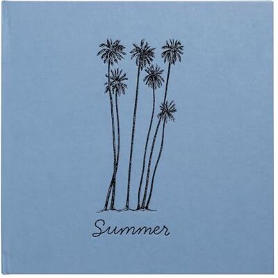 Exacompta Art.-Nr. 16345E Fotoalbum Buch SUMMERTIME 30 schwarze Seiten 60 Fotos Format 25 x 25 cm Einband aus glattem Papier in Eisblau mit Palmenstempel in glänzendem Schwarz Exacompta Art.-Nr. 16345E Fotoalbum Buch SUMMERTIME 30 schwarze Seiten 60 Fotos Format 25 x 25 cm Einband aus glattem Papier in Eisblau mit Palmenstempel in glänzendem Schwarz