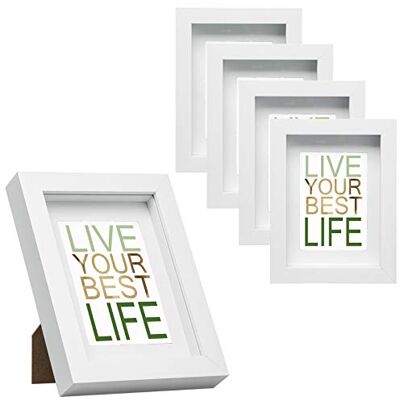 EUGAD 3D Bilderrahmen zum befüllen, 20x30 cm, Weiß, 1.5cm Tiefer 3D Objektrahmen, Tiefer Rahmen für Wand- & Tischrahmen, Shadow Box für Fotos, Hochzeitsstrauß, DIY Kunstwerke EUGAD 3D Bilderrahmen zum befüllen, 20x30 cm, Weiß, 1.5cm Tiefer 3D Objektrahmen, Tiefer Rahmen für Wand- & Tischrahmen, Shadow Box für Fotos, Hochzeitsstrauß, DIY Kunstwerke