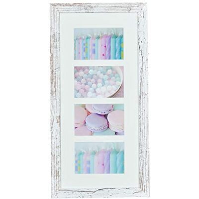 levandeo Bilderrahmen 28x54cm Weiß Braun 10x15cm 4 Fotos Shabby Chic Vintage Fotorahmen Galerie Glas Wohndeko Einrichtung Wanddeko levandeo Bilderrahmen 28x54cm Weiß Braun 10x15cm 4 Fotos Shabby Chic Vintage Fotorahmen Galerie Glas Wohndeko Einrichtung Wanddeko