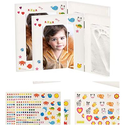 Your Design Handabdruck-Bilderrahmen: 2er-Set 2-teilige Rahmen für Babyfoto, Gipsabdruck, je 36,5 x 23,5 cm (Gipsabdruck Baby Bilderrahmen, Hand und Fußabdruck) Your Design Handabdruck-Bilderrahmen: 2er-Set 2-teilige Rahmen für Babyfoto, Gipsabdruck, je 36,5 x 23,5 cm (Gipsabdruck Baby Bilderrahmen, Hand und Fußabdruck)