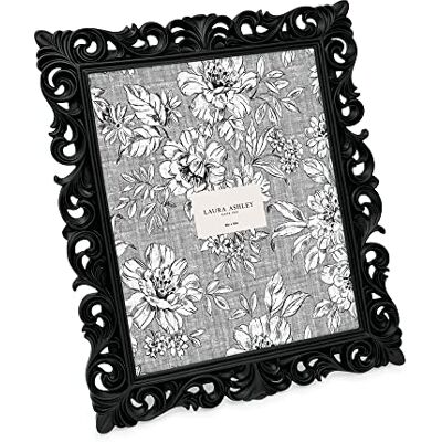 Laura Ashley Bilderrahmen, Vintage-Stil, Kunstharz, mit dünnem Rand, horizontal und vertikal, für Tisch- und Wanddekoration, 20,3 x 25,4 cm, Schwarz Laura Ashley Bilderrahmen, Vintage-Stil, Kunstharz, mit dünnem Rand, horizontal und vertikal, für Tisch- und Wanddekoration, 20,3 x 25,4 cm, Schwarz
