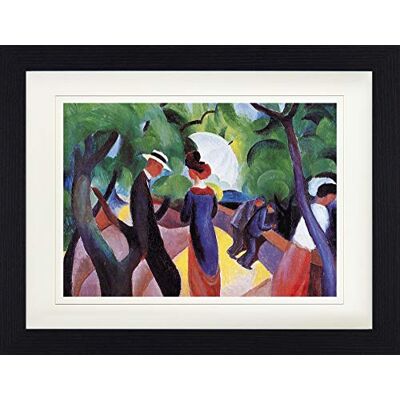 1art1 August Macke Poster Promenade, 1913 Gerahmtes Bild Mit Edlem Passepartout Wand-Bilder Im Bilderrahmen 40x30 cm 1art1 August Macke Poster Promenade, 1913 Gerahmtes Bild Mit Edlem Passepartout Wand-Bilder Im Bilderrahmen 40x30 cm