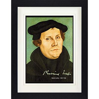 1art1 Martin Luther Poster Portrait, 1529 Gerahmtes Bild Mit Edlem Passepartout Wand-Bilder Im Bilderrahmen 40x30 cm 1art1 Martin Luther Poster Portrait, 1529 Gerahmtes Bild Mit Edlem Passepartout Wand-Bilder Im Bilderrahmen 40x30 cm