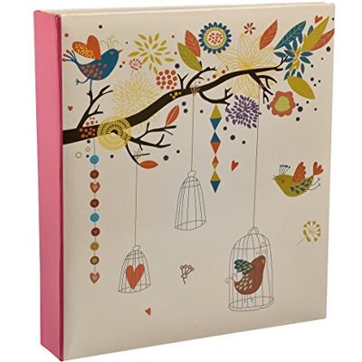ARPAN 13 x 18 cm Großes Einsteck Fotoalbum für 200 Fotos Vintage Vogel Volieren Käfig ARPAN 13 x 18 cm Großes Einsteck Fotoalbum für 200 Fotos Vintage Vogel Volieren Käfig