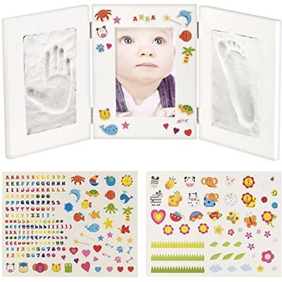 Your Design 3 teiliger Bilderrahmen: 3-teiliger Rahmen für Babyfoto und 2 Gipsabdrücke, 48,5 x 21 cm (Bilderrahmen Foto & Abdruck, Baby mit Abdrucken, 3D) Your Design 3 teiliger Bilderrahmen: 3-teiliger Rahmen für Babyfoto und 2 Gipsabdrücke, 48,5 x 21 cm (Bilderrahmen Foto & Abdruck, Baby mit Abdrucken, 3D)