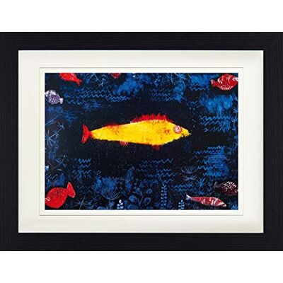 1art1 Paul Klee Poster Der Goldene Fisch, 1925 Gerahmtes Bild Mit Edlem Passepartout Wand-Bilder Im Bilderrahmen 40x30 cm 1art1 Paul Klee Poster Der Goldene Fisch, 1925 Gerahmtes Bild Mit Edlem Passepartout Wand-Bilder Im Bilderrahmen 40x30 cm