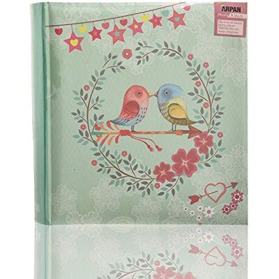 ARPAN Vintage Bird Einsteckalbum 6x4 für 200 Fotos, 23 x 23 cm ARPAN Vintage Bird Einsteckalbum 6x4 für 200 Fotos, 23 x 23 cm
