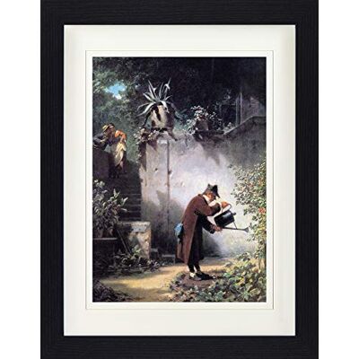 1art1 Carl Spitzweg Poster Der Blumenfreund, 1855 Gerahmtes Bild Mit Edlem Passepartout Wand-Bilder Im Bilderrahmen 40x30 cm 1art1 Carl Spitzweg Poster Der Blumenfreund, 1855 Gerahmtes Bild Mit Edlem Passepartout Wand-Bilder Im Bilderrahmen 40x30 cm