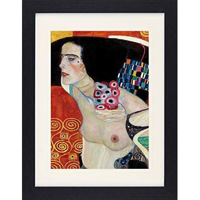 1art1 Gustav Klimt Poster Judith II, Salome, 1909 Gerahmtes Bild Mit Edlem Passepartout Wand-Bilder Im Bilderrahmen 40x30 cm 1art1 Gustav Klimt Poster Judith II, Salome, 1909 Gerahmtes Bild Mit Edlem Passepartout Wand-Bilder Im Bilderrahmen 40x30 cm