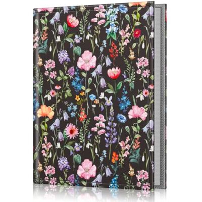 FINTIE 10x15 cm Fotoalbum, 4 X 6 Inch für Seiten, Schwarze Blumen Klein Fotoalben Zum Einstecken Hochzeit geburtstag jahrestag mit 26 Seiten für 52 Fotos, Urlaub Fotobuch FINTIE 10x15 cm Fotoalbum, 4 X 6 Inch für Seiten, Schwarze Blumen Klein Fotoalben Zum Einstecken Hochzeit geburtstag jahrestag mit 26 Seiten für 52 Fotos, Urlaub Fotobuch
