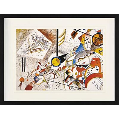1art1 Wassily Kandinsky Poster Ohne Titel, 1923 Gerahmtes Bild Mit Edlem Passepartout Wand-Bilder Im Bilderrahmen 80x60 cm 1art1 Wassily Kandinsky Poster Ohne Titel, 1923 Gerahmtes Bild Mit Edlem Passepartout Wand-Bilder Im Bilderrahmen 80x60 cm