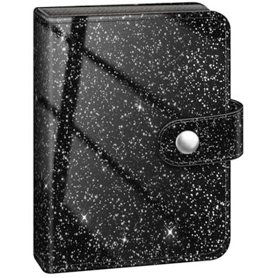 FINTIE Mini Fotoalbum für 2x3 Zoll Filme, Glitzerndes Schwarz 52 Taschen kleine Alben für Fujifilm Instax Mini Sofortbildkamera/Polaroid Hi-Print Bilder, Kpop Fotokartenhalter Binder FINTIE Mini Fotoalbum für 2x3 Zoll Filme, Glitzerndes Schwarz 52 Taschen kleine Alben für Fujifilm Instax Mini Sofortbildkamera/Polaroid Hi-Print Bilder, Kpop Fotokartenhalter Binder