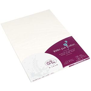 Clairefontaine Lalo Lalo 48700L 1 Pack Vélin Papier aus Baumwolle (20 Bögen, DIN A4, 21 x 29,7 cm, 125 g, säurefrei, gerade Kante) creme Clairefontaine Lalo Lalo 48700L 1 Pack Vélin Papier aus Baumwolle (20 Bögen, DIN A4, 21 x 29,7 cm, 125 g, säurefrei, gerade Kante) creme