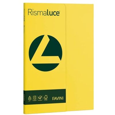 Favini Rismaluce Klein A4 50 Blatt 200 gsm Farbe Gelb Sonne 53 Favini Rismaluce Klein A4 50 Blatt 200 gsm Farbe Gelb Sonne 53