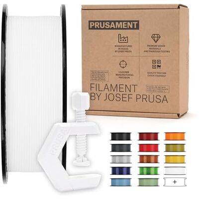 Prusament 3D-Drucker Premium Filament PETG Signal White 1,75 mm – 1kg Spule Hochpräzision ±0,02 mm – Warping-arm – Starke Schichthaftung – Verwicklungsfrei – Ideal für Anfänger & Profis Prusament 3D-Drucker Premium Filament PETG Signal White 1,75 mm – 1kg Spule Hochpräzision ±0,02 mm – Warping-arm – Starke Schichthaftung – Verwicklungsfrei – Ideal für Anfänger & Profis