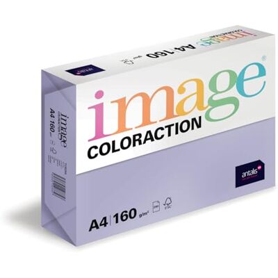 IMAGE Coloraction Tundra farbiges Kopierpapier DIN A4, 210 x 297 mm, 160 g/m² buntes, holzfreies Druckerpapier für Kopierer 250 Blatt Lavendel IMAGE Coloraction Tundra farbiges Kopierpapier DIN A4, 210 x 297 mm, 160 g/m² buntes, holzfreies Druckerpapier für Kopierer 250 Blatt Lavendel