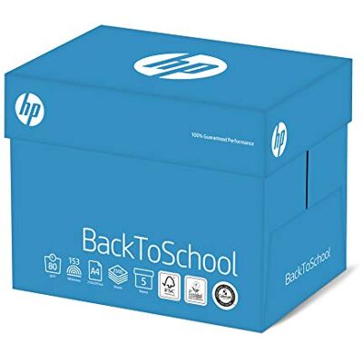HP Back to School Kopierpapier Weiss ECF 80g/m² A4 Karton zu 5 x 500 Blatt, FSC mix credit HP Back to School Kopierpapier Weiss ECF 80g/m² A4 Karton zu 5 x 500 Blatt, FSC mix credit