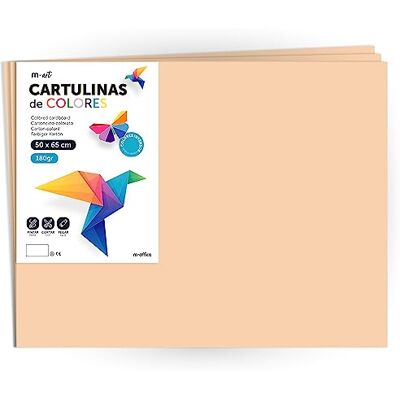 M-OFFICE Buntpapier 50x65cm - Helle & Pastellfarben - 180g - 250 Blatt M-OFFICE Buntpapier 50x65cm - Helle & Pastellfarben - 180g - 250 Blatt