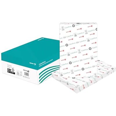 Xerox Colorprint Premium Farblaser-Druckerpapier, weiß, 250g/m², SRA3, FSC Mix Credit, 1 Karton zu 5 Paketen (625 Blatt), 003R95416 Xerox Colorprint Premium Farblaser-Druckerpapier, weiß, 250g/m², SRA3, FSC Mix Credit, 1 Karton zu 5 Paketen (625 Blatt), 003R95416