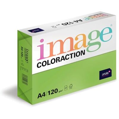 Coloraction Java Buntpapier A4 - Buntpapier für Drucker - 120 g/m², 250 Blatt, Grün Coloraction Java Buntpapier A4 - Buntpapier für Drucker - 120 g/m², 250 Blatt, Grün