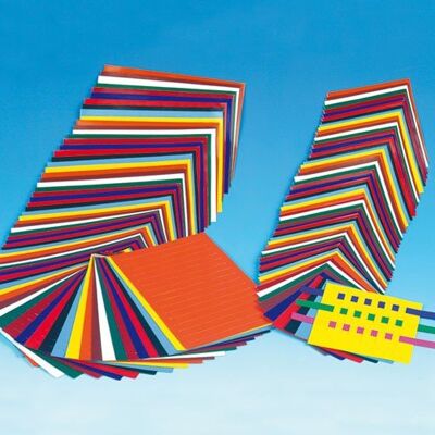 Ursus Flechtblätter 100 Paar/200 Blatt 12x17cm, 10mm, in 10 Farben sortiert Ursus Flechtblätter 100 Paar/200 Blatt 12x17cm, 10mm, in 10 Farben sortiert