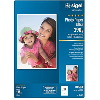 Sigel - IP639 - A4 - 190g/m² - Fotopapier Sigel - IP639 - A4 - 190g/m² - Fotopapier