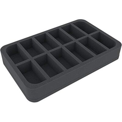 Feldherr HSMECP045BO 45 mm Half-Size Schaumstoffeinlage mit 12 Fächern Feldherr HSMECP045BO 45 mm Half-Size Schaumstoffeinlage mit 12 Fächern