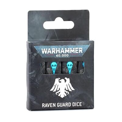 Games Workshop Warhammer 40.000 Raven Guard: Würfelset Games Workshop Warhammer 40.000 Raven Guard: Würfelset