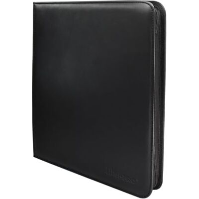 Ultra Pro UP 12-Pocket Zippered PRO-Binder Black Ultra Pro UP 12-Pocket Zippered PRO-Binder Black