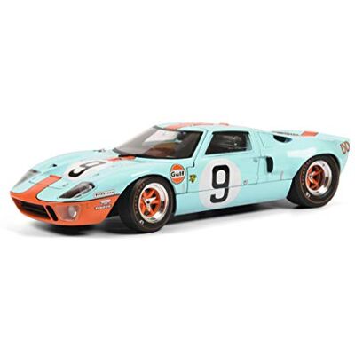 Solido S1803001 Ford GT40 MK1#9, Bj. 1968, 24h Le Mans, Modellauto, 1:18, blau/orange Solido S1803001 Ford GT40 MK1#9, Bj. 1968, 24h Le Mans, Modellauto, 1:18, blau/orange