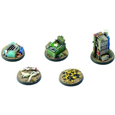 Modiphius Entertainment Wasteland Warfare Terrain Exp. Objective Markers 2, MUH051777 Modiphius Entertainment Wasteland Warfare Terrain Exp. Objective Markers 2, MUH051777