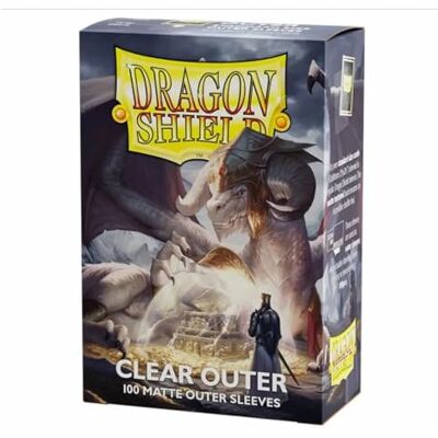 Dragon Matte Clear Outer Sleeves 100 CT Smooth & Tough Premium TCG Sleeves Compatible with Pokemon, Flesh & Blood, One Piece & Magic the Gathering Dragon Matte Clear Outer Sleeves 100 CT Smooth & Tough Premium TCG Sleeves Compatible with Pokemon, Flesh & Blood, One Piece & Magic the Gathering