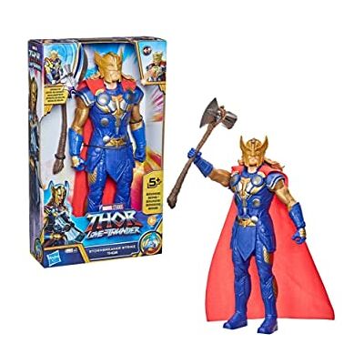 Marvel Studios’ Thor: Love and Thunder Stormbreaker Strike Thor Toy 12Inch Electronic Action Figure Marvel Studios’ Thor: Love and Thunder Stormbreaker Strike Thor Toy 12Inch Electronic Action Figure