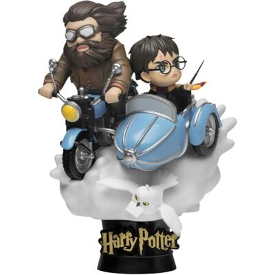 Beast Kingdom Statue von Harry Potter und Hagrid auf einem Motorrad, im Diorama-Stil – Harry Potter – Sammlerfigur Beast Kingdom Statue von Harry Potter und Hagrid auf einem Motorrad, im Diorama-Stil – Harry Potter – Sammlerfigur