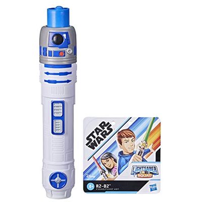 Star Wars Lightsaber Squad R2-D2 Ausfahrbares Blaues Lichtschwert Rollenspielzeug für Kids ab 4 Jahren Star Wars Lightsaber Squad R2-D2 Ausfahrbares Blaues Lichtschwert Rollenspielzeug für Kids ab 4 Jahren