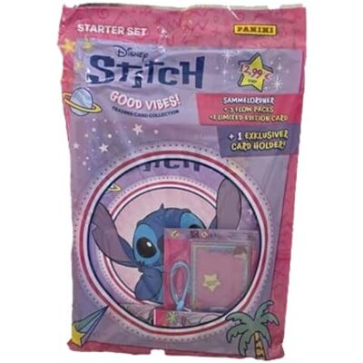 Panini Stitch Good Vibes Trading Cards 2026 – Starter Pack mit Gadget, Sammelordner, 3 Boostern, Limited Edition & Card Holder Panini Stitch Good Vibes Trading Cards 2026 – Starter Pack mit Gadget, Sammelordner, 3 Boostern, Limited Edition & Card Holder