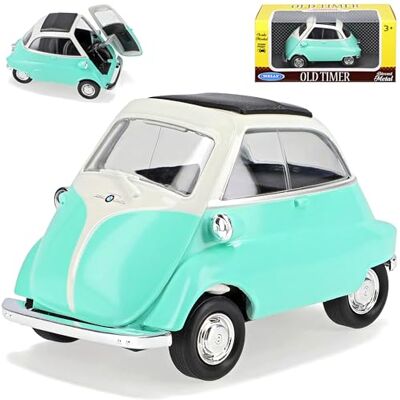 Welly B*M*W Isetta Grün mit Weiss 1955-1962 ca 1/43 1/36-1/46 Modell Auto Welly B*M*W Isetta Grün mit Weiss 1955-1962 ca 1/43 1/36-1/46 Modell Auto