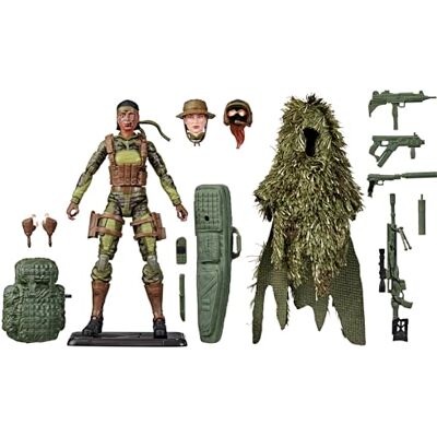 G.I. Joe Classified Series 60th Anniversary Action Marine Sniper, Collectible 6 Inch Action Figure with Ghillie Suit and 19 Accessories G.I. Joe Classified Series 60th Anniversary Action Marine Sniper, Collectible 6 Inch Action Figure with Ghillie Suit and 19 Accessories
