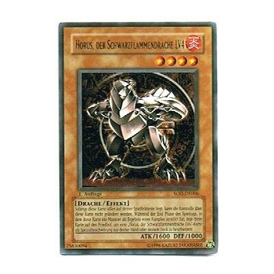 Yu-Gi-Oh! SOD-DE006 Horus der Schwarzflammendrache LV4 1. Auflage Yu-Gi-Oh! SOD-DE006 Horus der Schwarzflammendrache LV4 1. Auflage