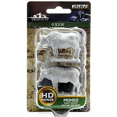 WizKids Oxen Deep Cuts Unpainted Miniatures WizKids Oxen Deep Cuts Unpainted Miniatures