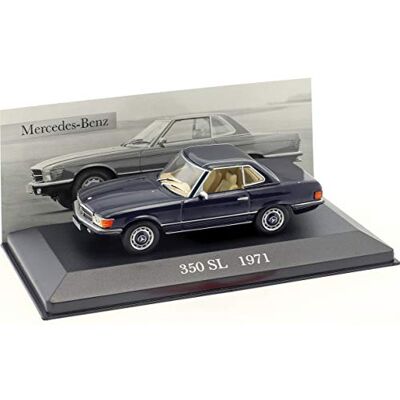 Ixo Mercedes-Benz 350 SL (R107) Baujahr 1971 dunkel blau 1:43 Altaya Ixo Mercedes-Benz 350 SL (R107) Baujahr 1971 dunkel blau 1:43 Altaya