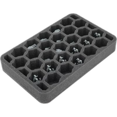 Feldherr Schaumstoffeinlage kompatibel mit BattleTech 33 Fächer für kleine Mechs, Panzer und Elementare Schutz und Übersicht für Miniaturen HS040A058 Feldherr Schaumstoffeinlage kompatibel mit BattleTech 33 Fächer für kleine Mechs, Panzer und Elementare Schutz und Übersicht für Miniaturen HS040A058