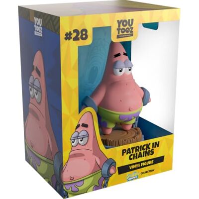 YouTooz Spongebob Squarepants Vinyl Figure Patrick In Chains 13 cm, Grün und Violett YouTooz Spongebob Squarepants Vinyl Figure Patrick In Chains 13 cm, Grün und Violett
